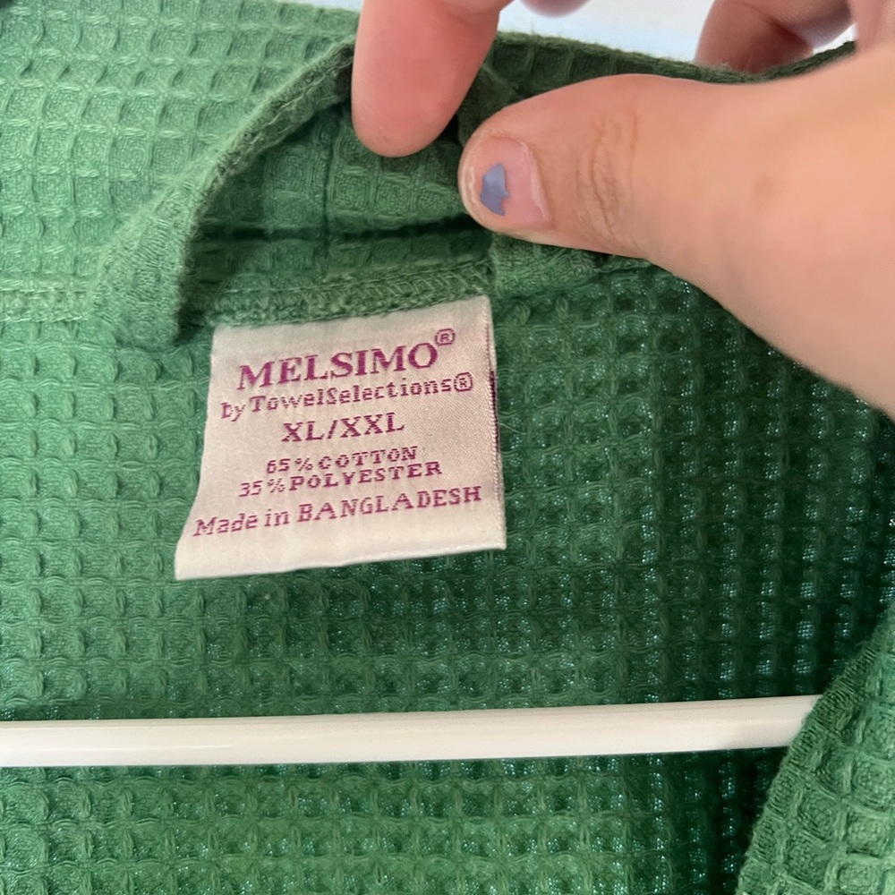 Green Men's Robe - Picture 2 of 2